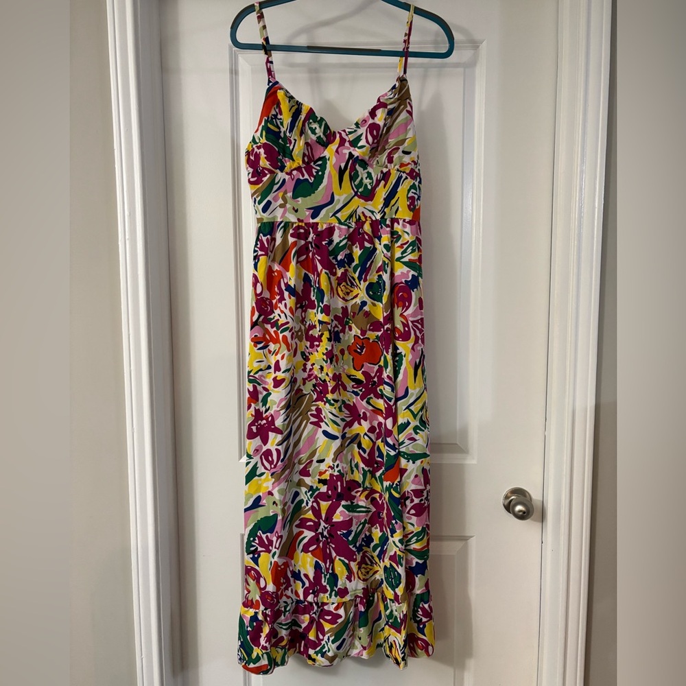 Tropical Multicolor Maxi Dress